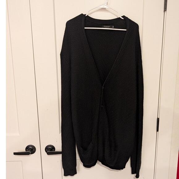 Ermenegildo Zegna High-Performance Wool Sweater Blk 58 3XL